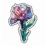 Yoonek Graphics Gladiolus Flower Vinyl Decal