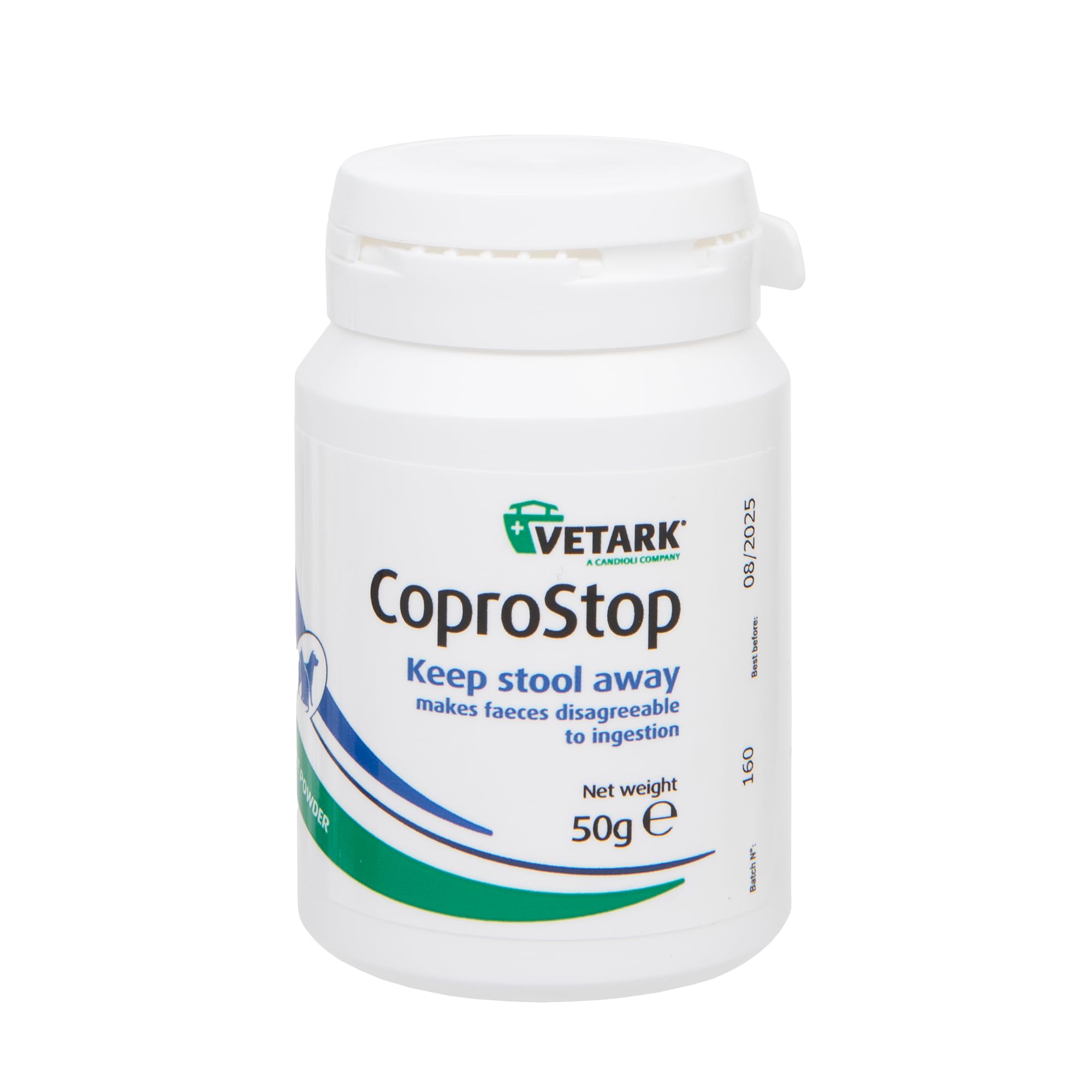 Vetark | CoproStop Stool Repellent Powder for Adult Cats & Dogs | Easy to give | Reduces bad breath | Puppies from 6 weeks of age | 50g