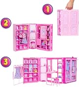 Barbie Dream Closet Playset with Blonde Doll 25+ Accessories 3-ft Wide view 4