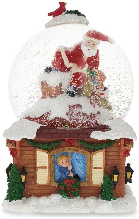 Snow Globes - Santa Chimney Journey: Musical Water Snow Globe