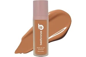 B BESTBRONZE Best Bronze Bombshell Body Makeup - Tattoo Cover Up Makeup & Body Foundation Waterproof - Tattoo Concealer Waterproof for Scars, Varicose Veins Cover Up & Leg Foundation (NC50 Rich Brown)