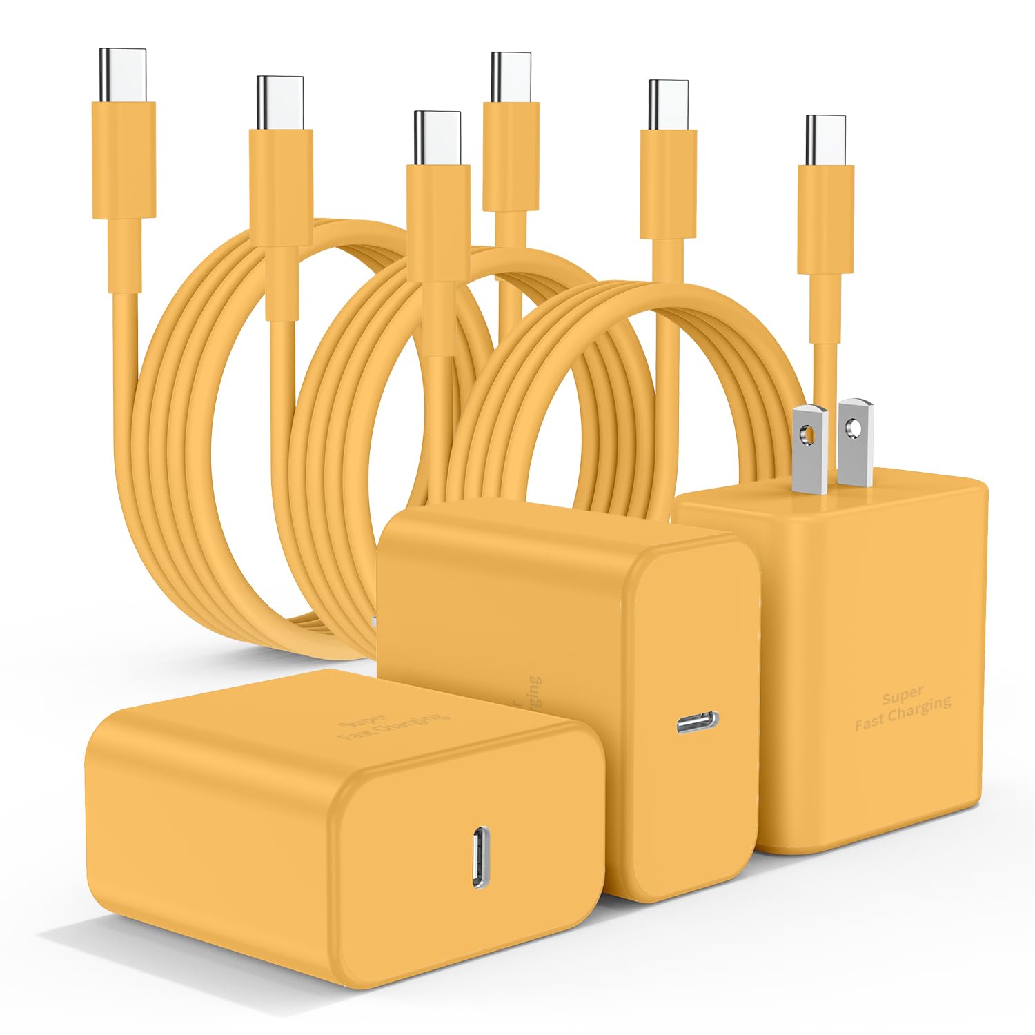 3Pack USB C Charger Super Fast Charging for Samsung Galaxy S25 Ultra