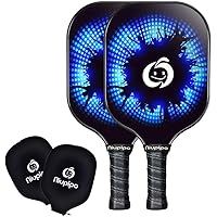 niupipo Pickleball Paddles, USA Pickleball Approved Pickleball Paddles Set of 2, Carbon Fiber Face, Polypropylene Honeycomb C