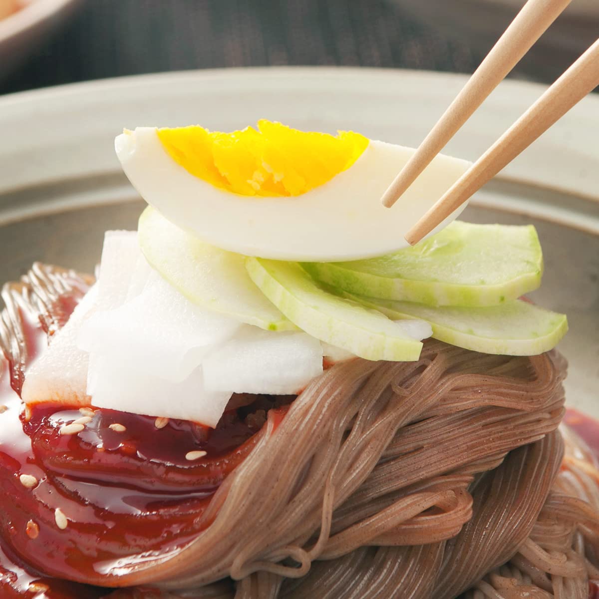 Get Surasang Morangak Spicy Cold Noodle With Seasoned Pollack (Bibim Nangmyun) 680 G Delivered | Weee! Asian Market