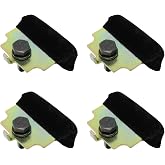Door Glass Anti-Rattle Cushion Kit Compatible with 1969-1982 Chevy Corvette C3 C4 - 4-Piece Set Side Window Anti-Rattle Cushion Kit