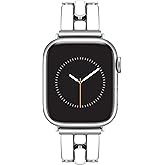 Anne Klein Fashion Bracelet for Apple Watch, Secure, Adjustable, Apple Watch Replacement Band, Fits Most Wrists