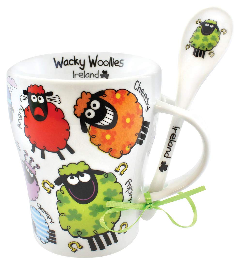Wacky Woollies Mug And Spoon Set