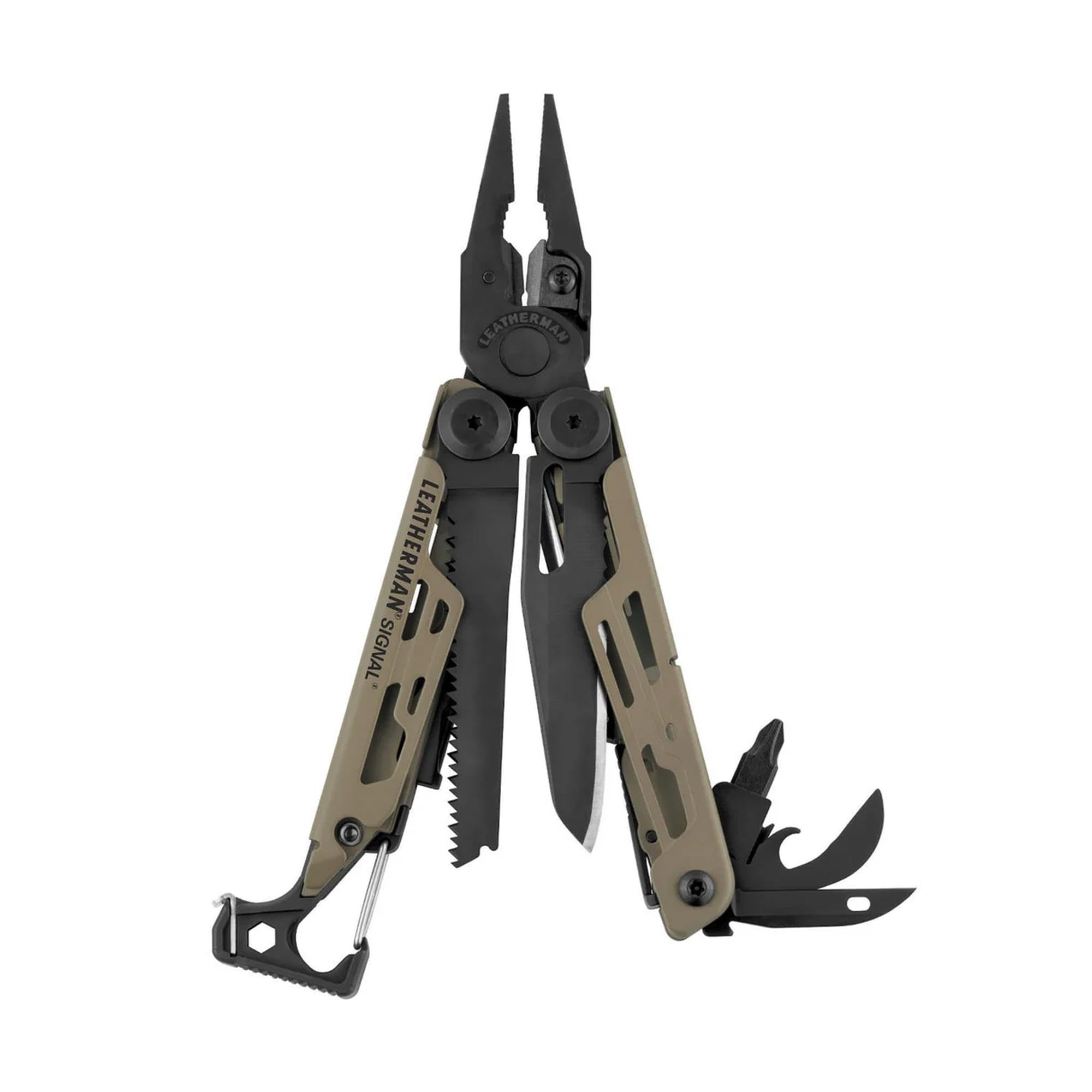 Leatherman Signal Multi-Tool - 19 Tools for Camping & Survival, Brown โ image 1