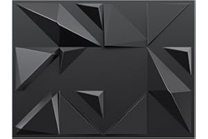 Wodaue 24 Pack 3D Wall Panels, 15.7" x 11.8" PVC Waterproof Wall Panel Geometric Textured Interior Decor Wall Tiles for Living Room Bedroom Hotel Office, Coving 31 Sq.Ft (Adhesive not Included)