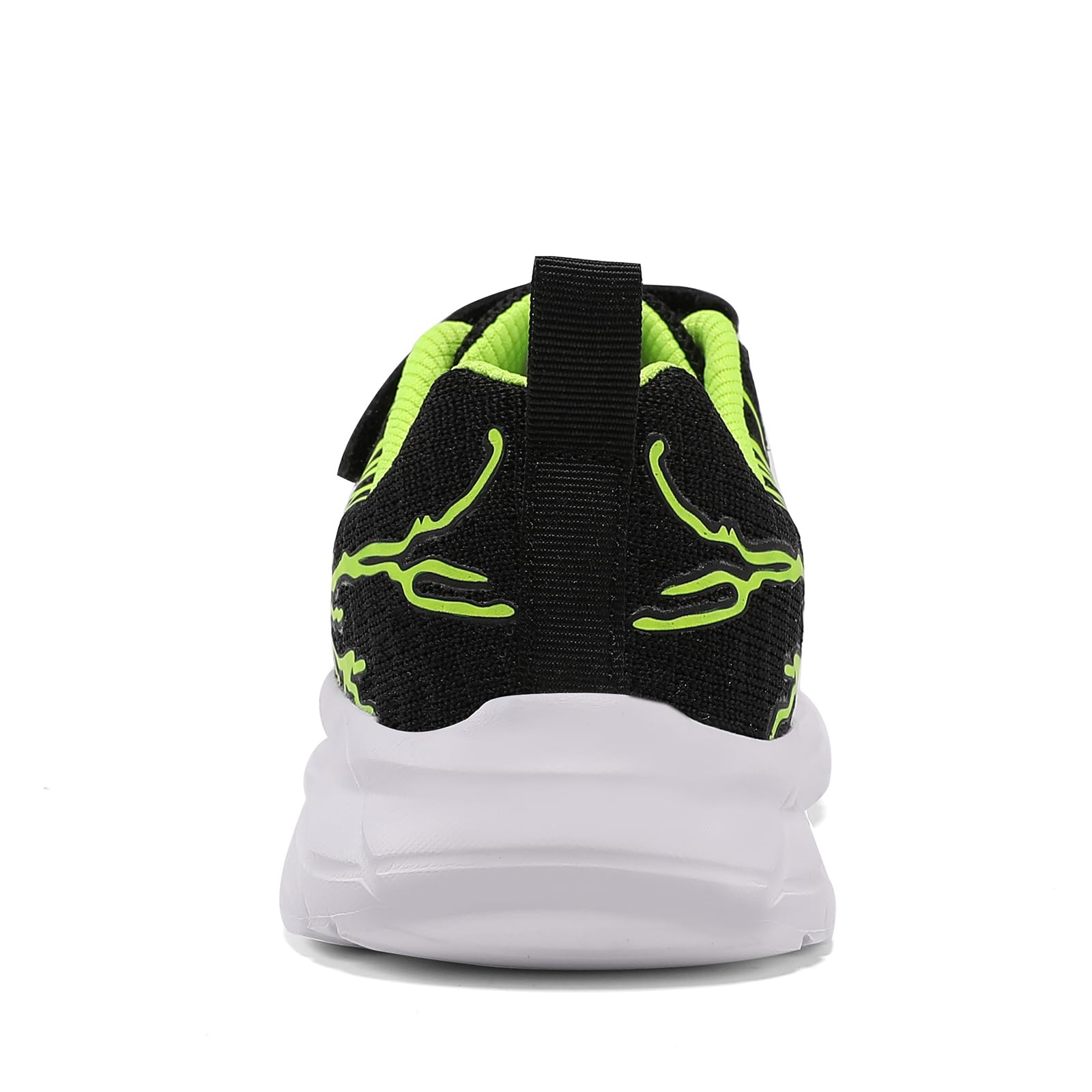Ydiciv Hallenschuhe Für Jungen Turnschuhe Kinder Sportschuhe Sneakers Outdoor Schuhe Laufschuhe Kinderschuhe Schwarz Grün 36EU 4
