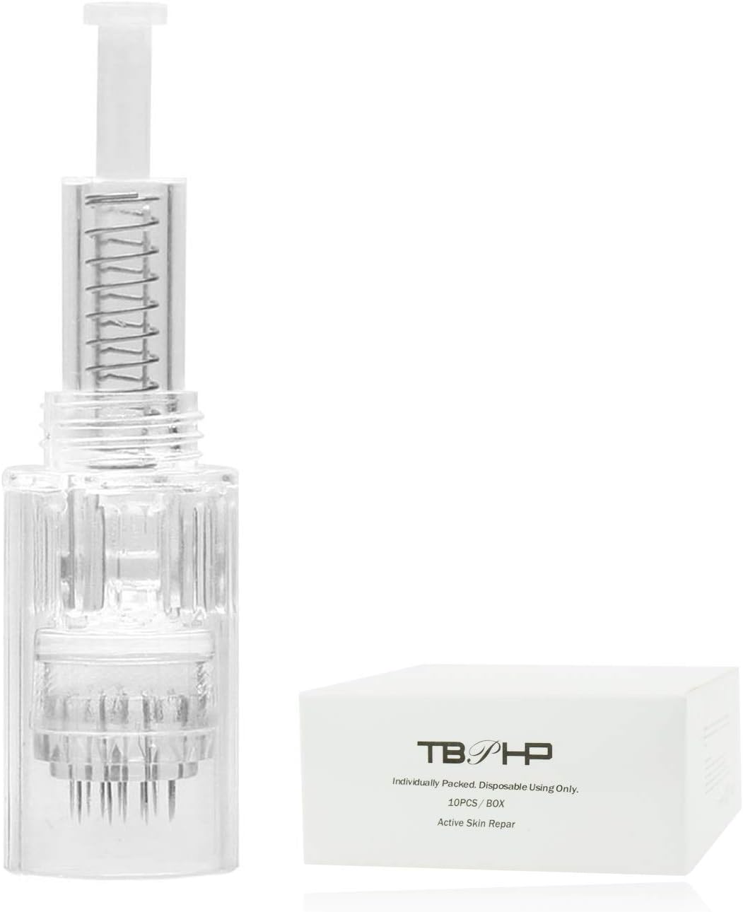 TBPHP 12 Pin Microneedling Cartridge, Dermaneedles for Automated Microneedling DermaPen (10 Pcs Screw Port Needle)