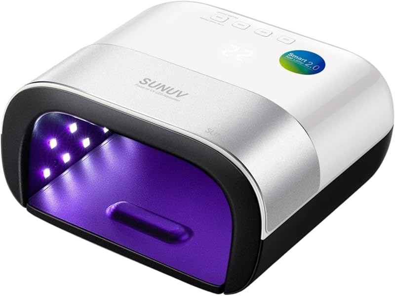 SUNUV LED Nail Lamp Dryer for Gel Polish Curing Machine Auto Sensor LCD 99S