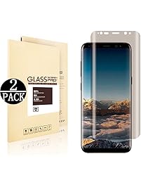 [2 Pack] Compatible Galaxy S8 Plus Privacy Screen Protector. DRGSDR [Case Friendly Tempered Glass] Anti-Spy Curved Edge Filter Shield Compatibl Samsung Galaxy S8 Plus / S8+ Bubble Free. Easy Install