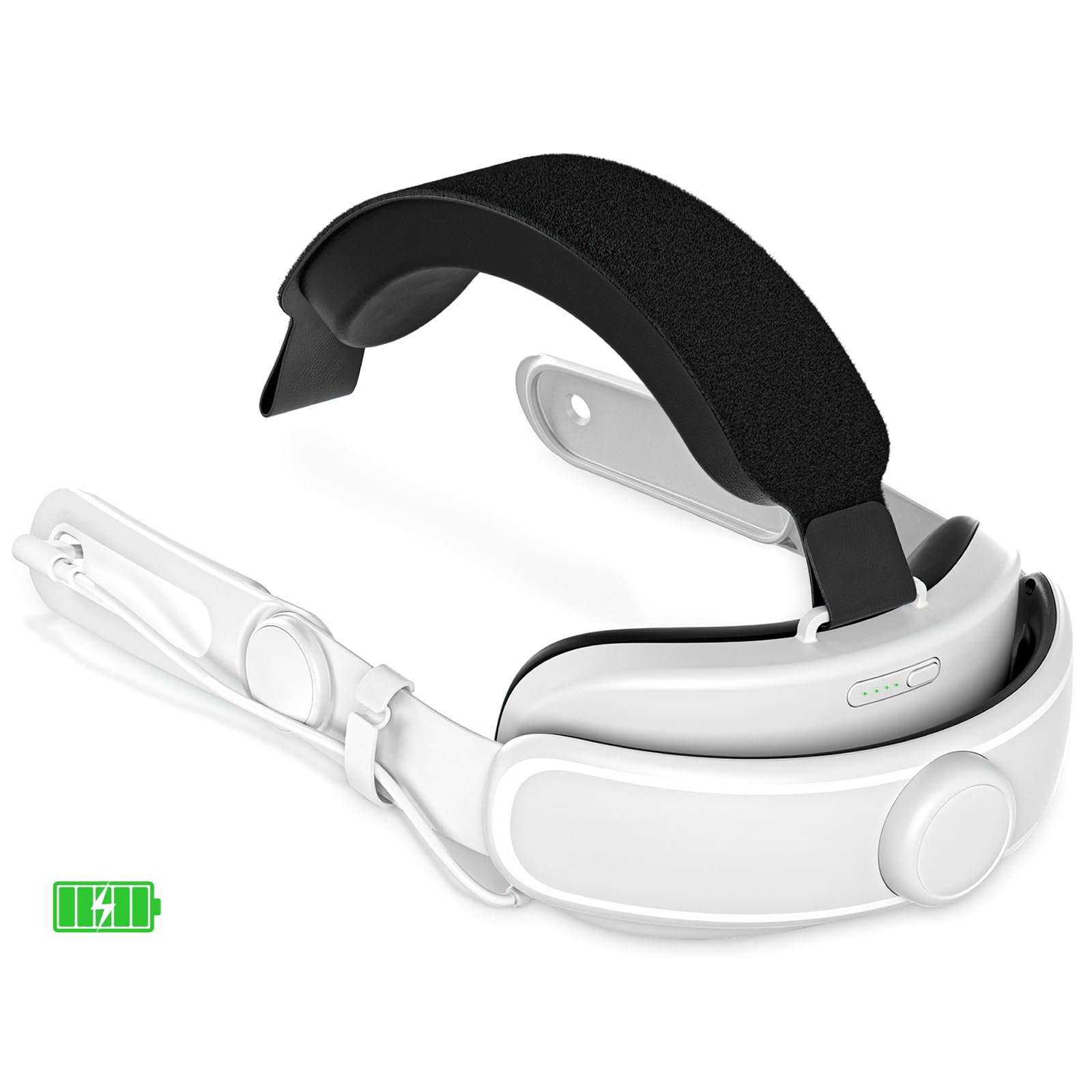 Head Strap with Battery for Meta Quest 3S/3, Rechargeable Battery Pack Headstrap for Oculus 3/3s, Nexatrix Detachable Elite Strap for VR Headset (6,000mAh Battery)