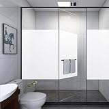 FILMGOO Blackout Window Film Privacy 100% Light Blocking 44.5x200cm White view 2