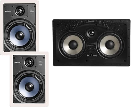 polk audio center channel in wall