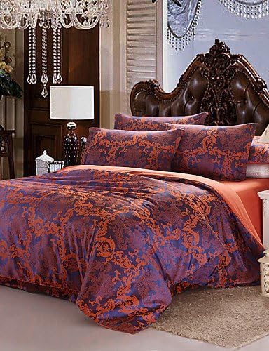 MEIREN Newcell Jacquard a Family of Four European Cotton Bedding Set , king