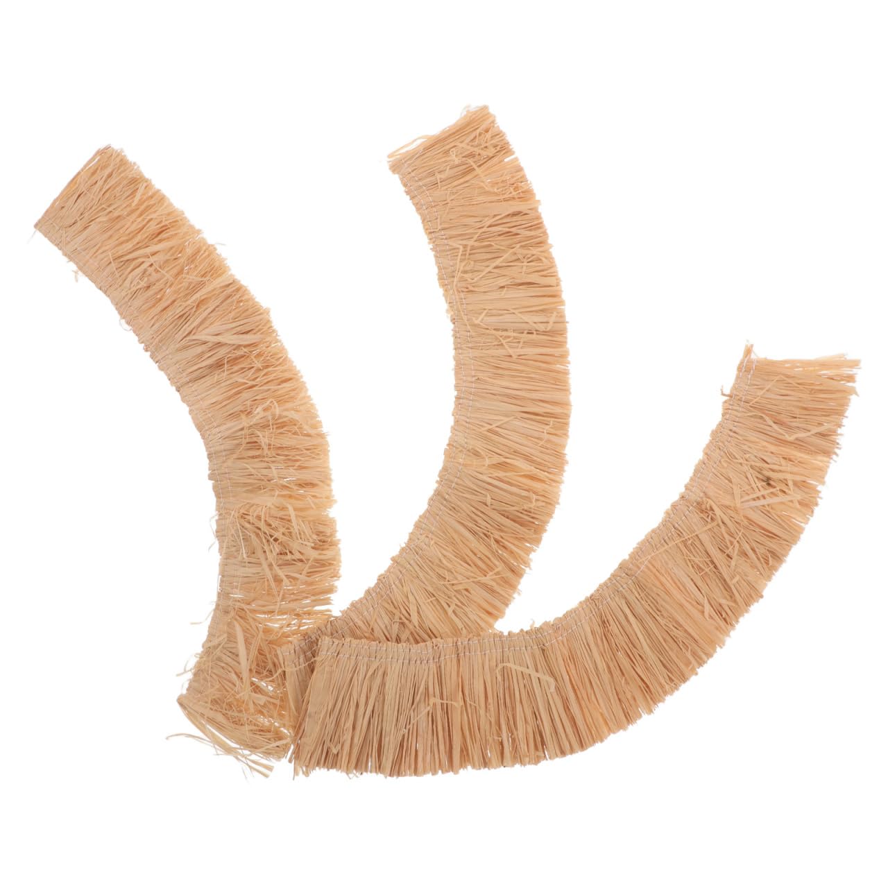 Veemoon 3pcs DIY Miniature Thatched Roof Artificial Thatch Straw Roll for Model Houses Fairy Gardens and Dioramas Small Straw Thatch for Architecture Crafting