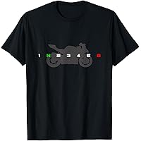Amazon.com: 1N23456 1 Down 6 Up Motorcycle Shift Pattern T-Shirt