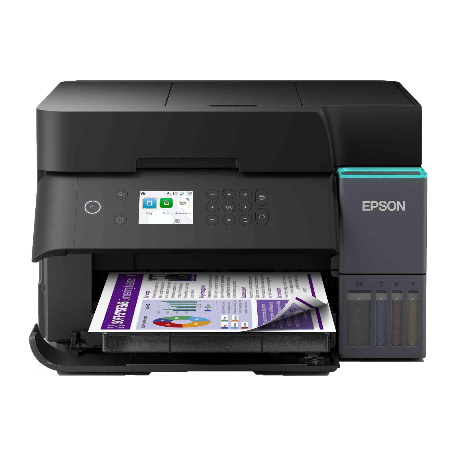 Epson EcoTank ET-3950 Ink Tank Printer | Home Office Use | Wireless | A4 | Duplex Print, Copy, Scan | 6.1cm LCD Screen | 30-Page ADF | Includes up to 3 Years of Ink