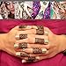 7Color Temporary Tattoo India Henna Kit Tattoo Paste Cone Body Art Painting Drawing with Free 104 pcs Tattoo Templates, 1 x Applicator Bottle and 4 x Plastic Nozzle by YLIANG