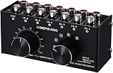 Tsadeer 6 Input 1 Output Audio Switch Selector RCA Volume Control Manual Signal view 7