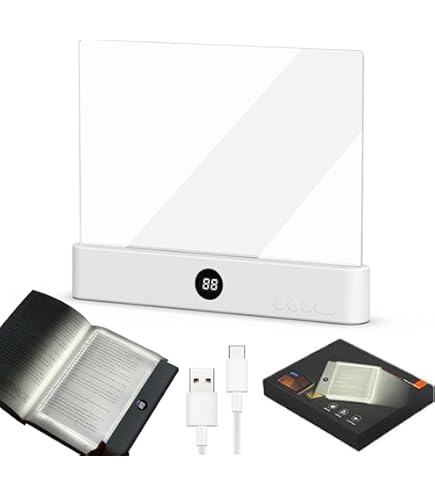 Lampe De Lecture Rechargeable Pour Livres Au Lit, Lampe De Livre Au Lit Lampe De Livre Led Super Lumineuse A Clipser Avec 3 Couleurs Et Gradation Continue 92070465