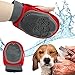 Premium Quality 2-1 Pet Grooming Rubber Glove Tool For Cats & Dogs By ExotiX – Pet Hair Remover Mitt With Velcro Strap – One Size Fits All – Lightweight & Eco-friendly – Ideal Gift For Pet Lovers