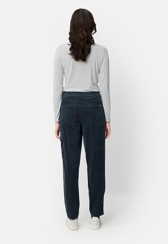 Damen Cargo-Hose aus Reiner Baumwolle Nachtblau, womenswear-30/30