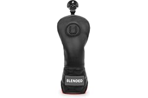 BAIRBRE Golf Club Covers Black Golf Head Covers Driver Covers Fariway Wood Headcover Hybrid Covers Leather 3 Wood Headcover G