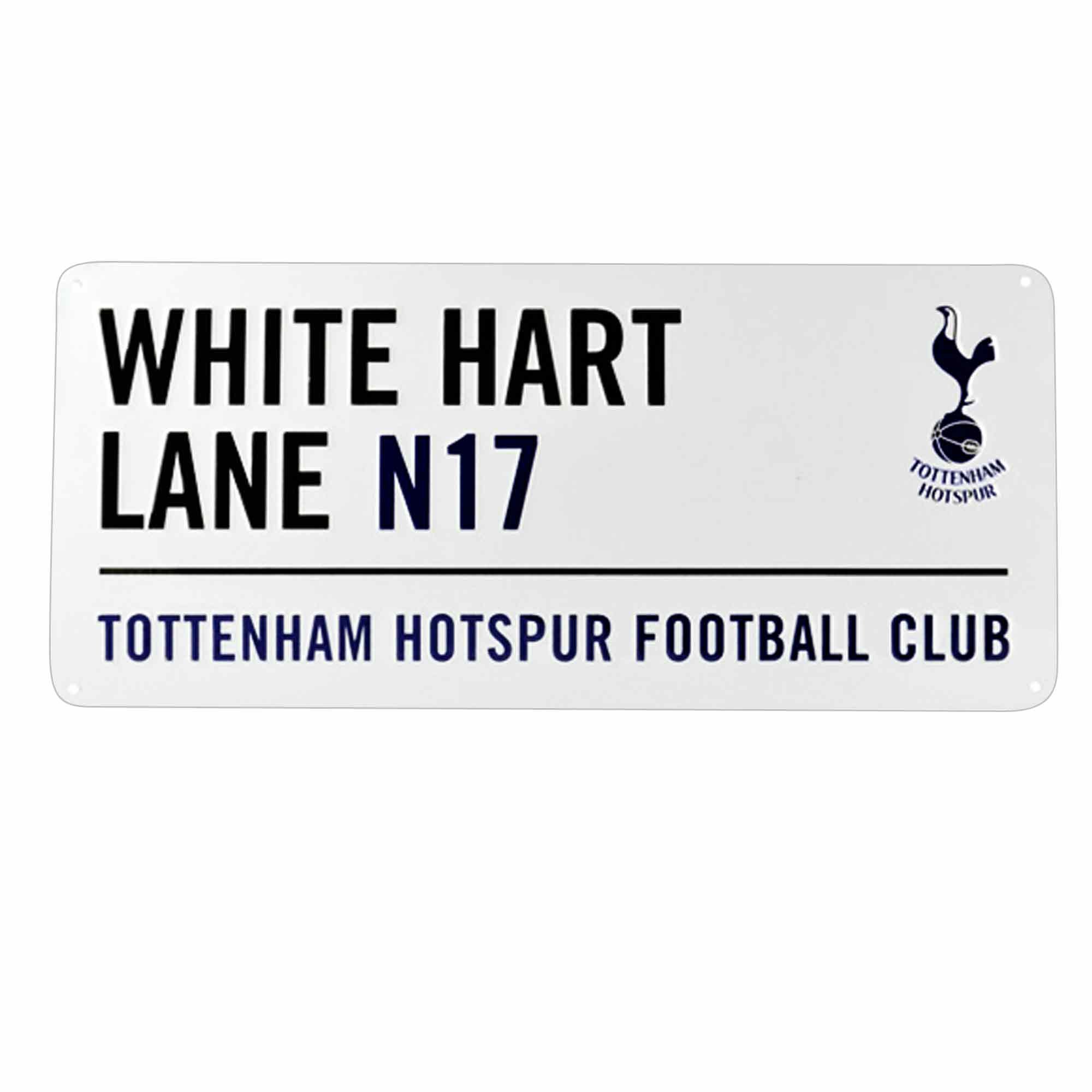 Official Tottenham Football White Hart Lane Stadium Metal Street Sign (40cm x 18cm)