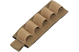 Excellent Elite Spanker Tactical Nylon 5 Round Shotgun Bullet Shell Holder Elastic 12 Gauge Shotshell Holder Ammo Pouch for R