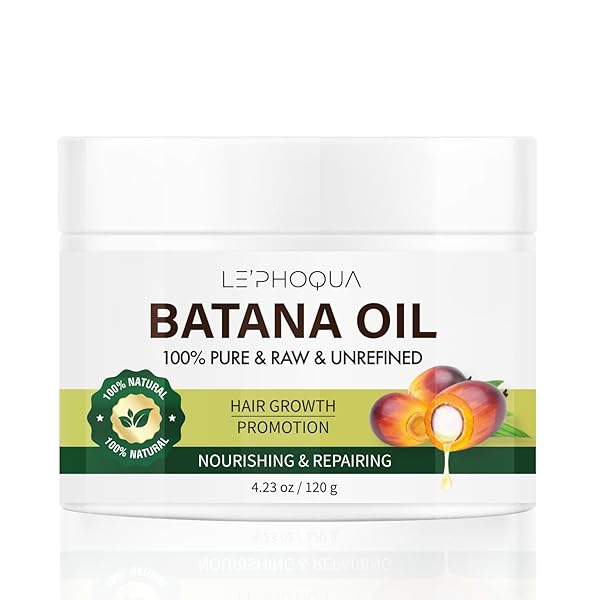 DR. SEBI BATANA OIL FOR HAIR GROWTH: 100% NATURAL, RAW, PURE, UNREFINED – PREVENTS HAIR LOSS, INCREASES SHINE – 4.2OZ