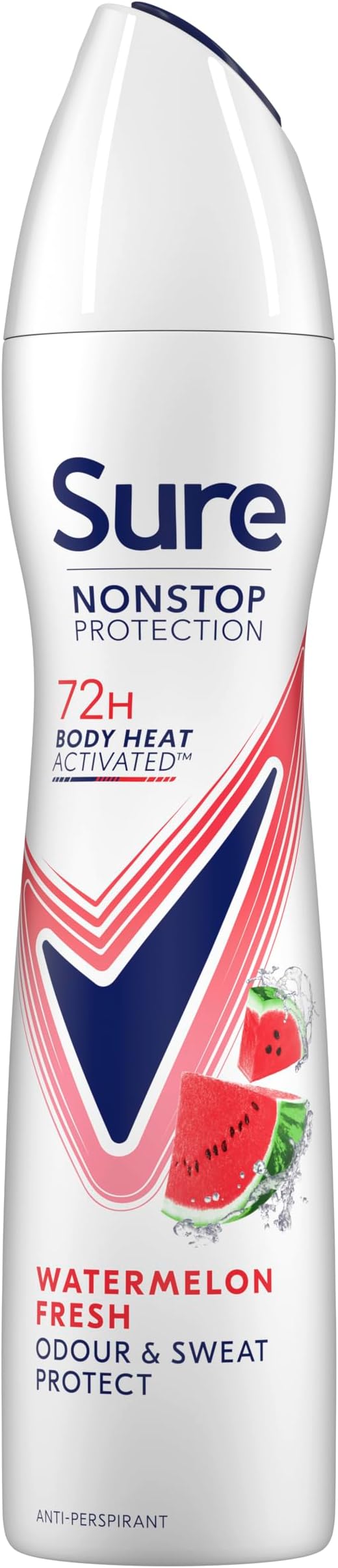 Sure Nonstop Protection Watermelon Fresh Anti-Perspirant Spray 72hr Odour Sweat