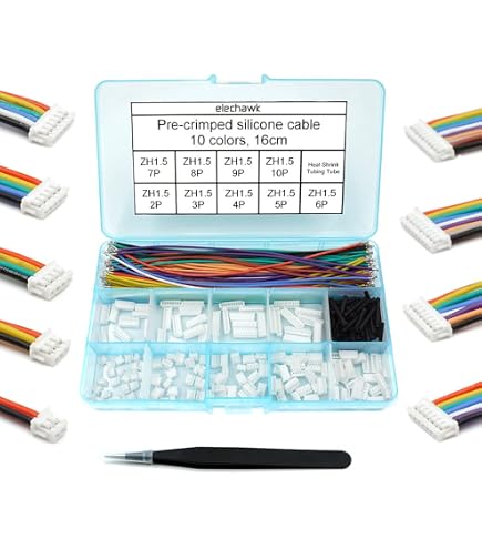 Kit Accessoire électronique Drone Pzsmocn 10 Ensembles/40 Pièces JST HY SMD 2,0 Mm Pas 4 Broches 22 AWG Kit Câble Silicone 22awg Kit Accessoire électronique Drone Pzsmocn 10 Ensembles/40 Pièces JST HY SMD 2,0 Mm Pas 4 Broches 22 AWG Kit Câble Silicone 22awg