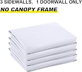 ABCCANOPY Slant Leg Side Wall 10x10ft White - 4 Walls Only view 2