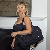 My Babiie Billie Faiers Black Quilted Deluxe Baby Changing Bag XL view 2