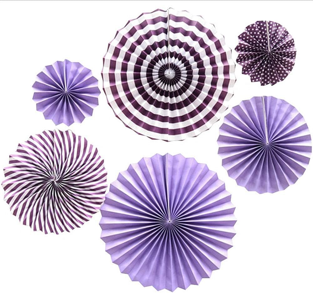 TXDIRECT Baby Shower Decoration Round Garland Honeycomb Pom Poms Wall Backdrop Wedding Birthday Decor Pattern Garlands For Graduation Events Accessories Paper purple