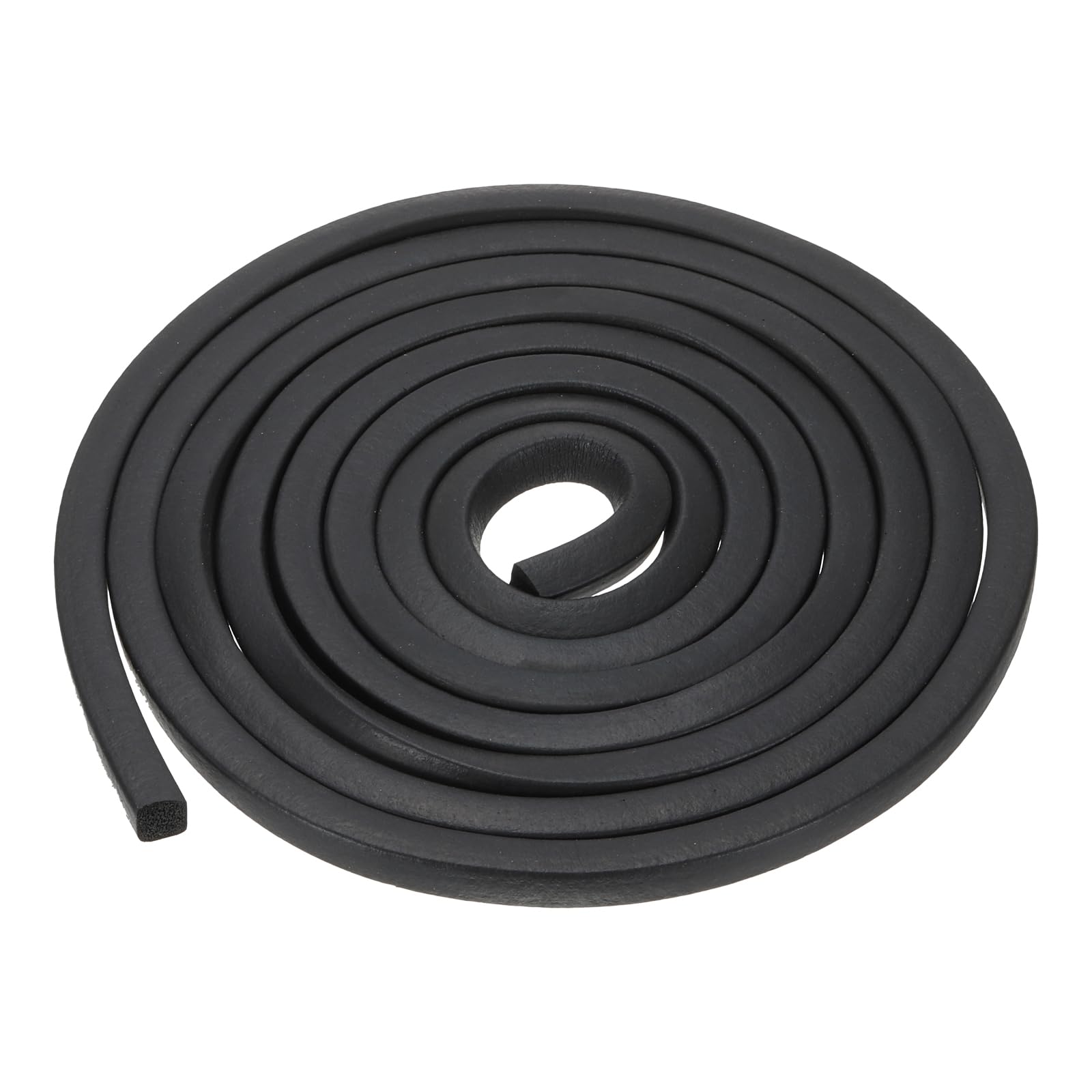 PATIKIL 9.8Ft EPDM Rubber Soundproof Seal Strip - 10mm Wide & Thick Black Foam Tape for DIY Gasket Sealing Door & Window Insulation