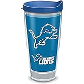 Tervis Made in USA Double Walled NFL Detroit Lions Insulated Tumbler Cup Keeps Drinks Cold & Hot, 24oz, Touchdown