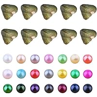 Love Wish Cultured Oyster with Round Pearls Inside for Gift - 10PC (7-8mm)