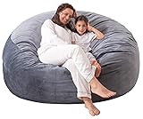Large Bean Bag Chair: 3 ft Memory Foam Bean Bag