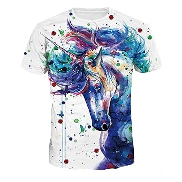 camisetas de unicornio para hombre