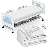 2 Pack Hospital Bed Sheets 36" x 80" x 9", Hospital