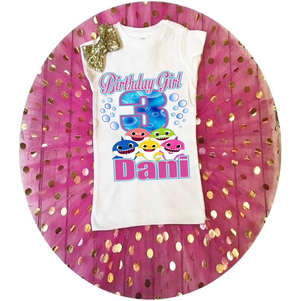 baby shark birthday outfit girl