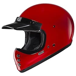 HJC V60 Men's Cruiser Motorcycle Helmet - Deep Red