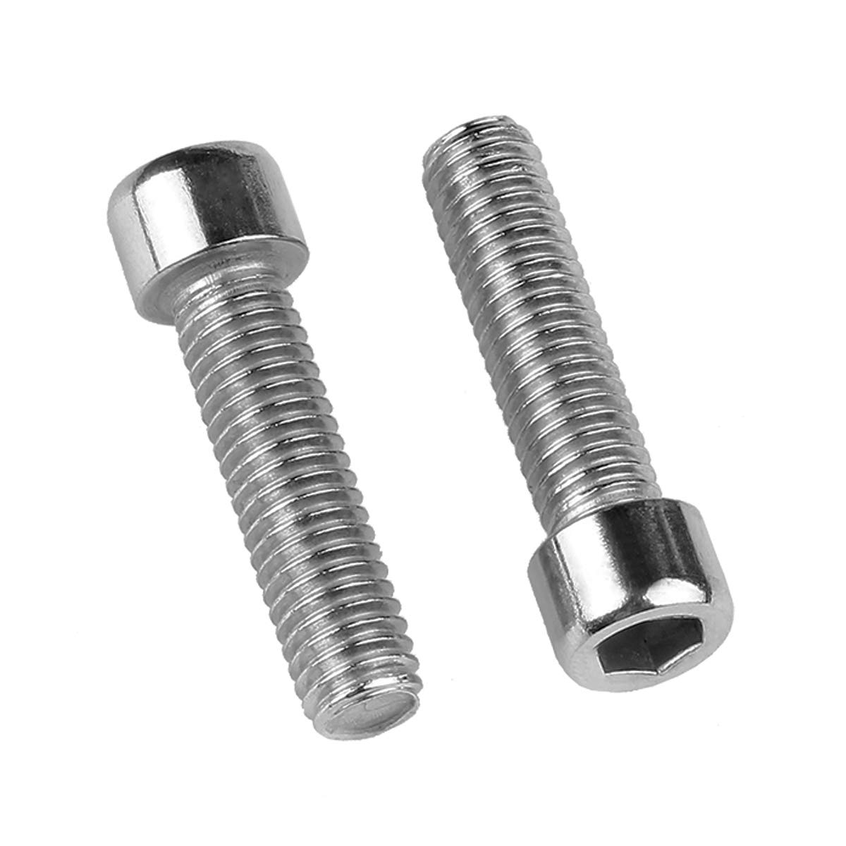 50pcs M5X12 Stainless Steel Button Head Hex Socket Cap Screw-M5 Hex Socket Tapping Screw Bolts for Bike Water Bottle Cage Holder Bracket Rack