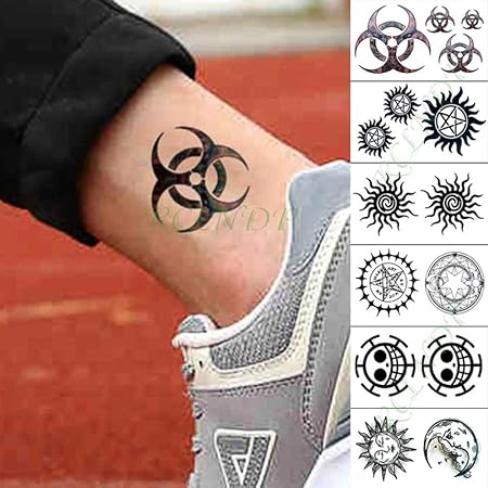 Ljmljm 3 Pcs étanche Autocollant De Tatouage Lettre Amour