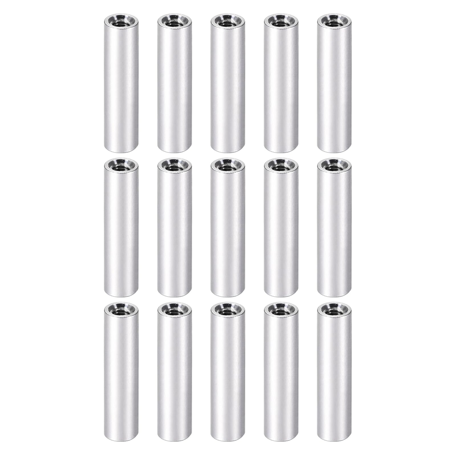 YOKIVE 15 Pcs Standoff Spacer, Aluminum Round Straight Spacer | Prevent Joint Deformation, Great for Robot, Drone (Silver, M3, 30mm) — image 1