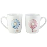ceramic paper coffee cup 12oz Ripple Color Striped Hot Cup and Lid Combo main image 1
